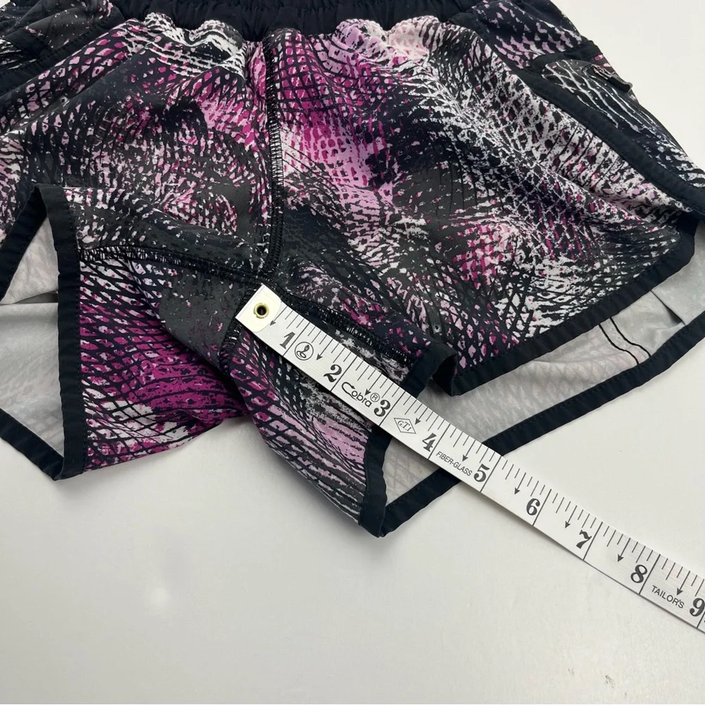 Lululemon Seawheeze Short Women Size 2 Lined Black Pink Running Athletic Workout